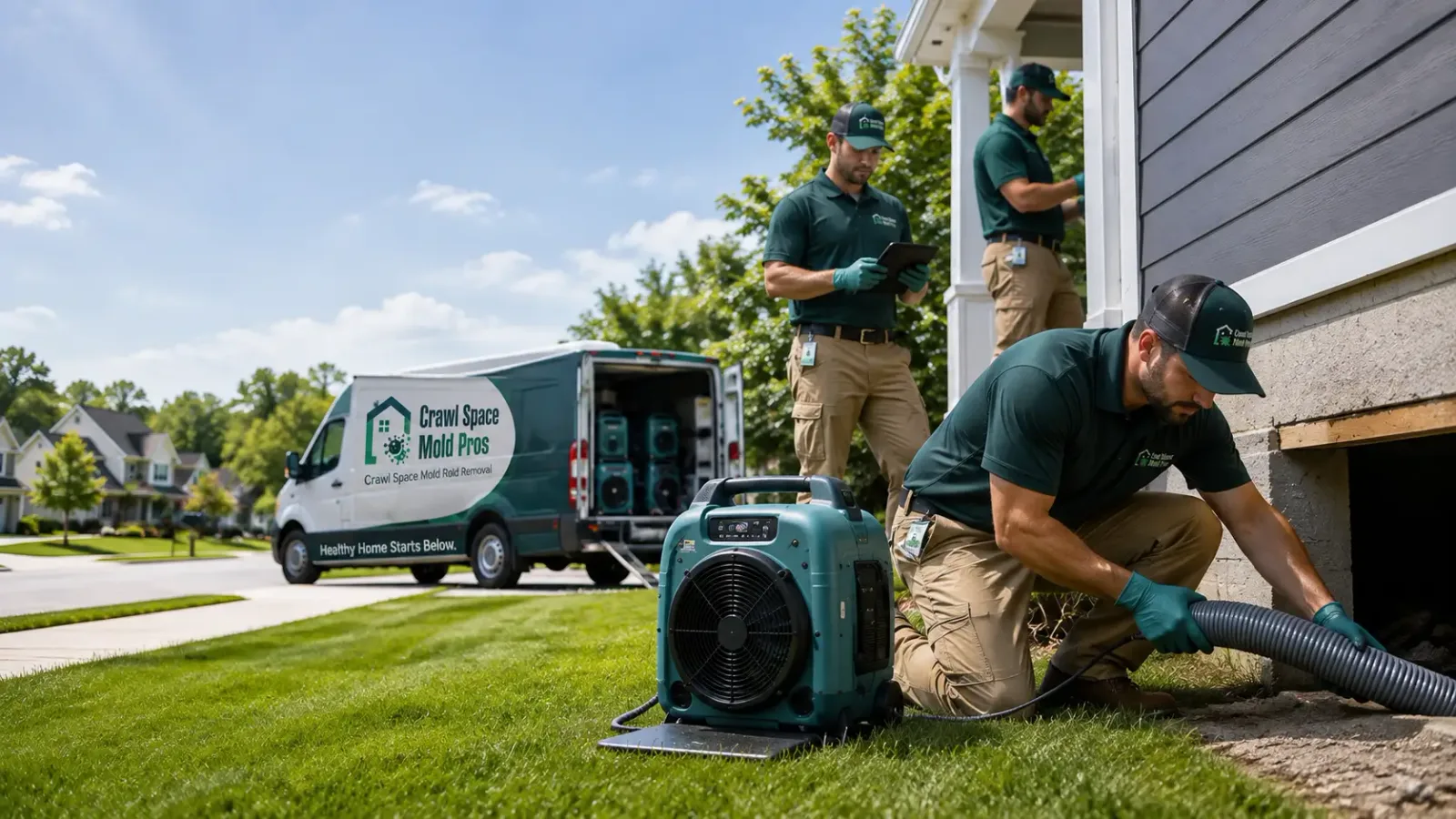 Crawl Space Mold Removal in Sunfield, MI